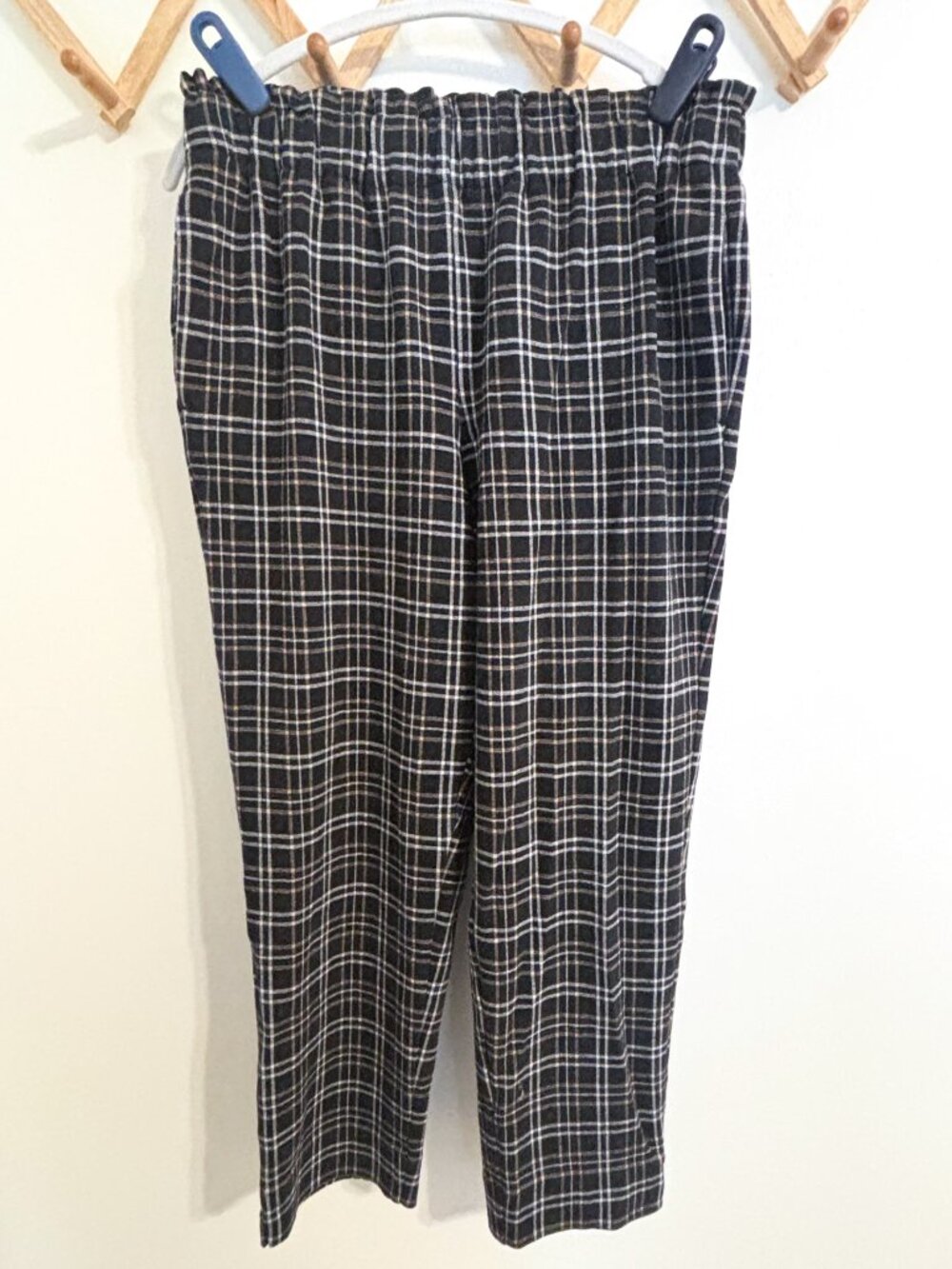 Plaid Cropped Trousers